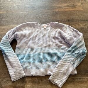 Cat & Jack Women's Ribbed Sweatshirt - Purple and Blue